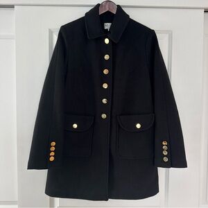 Milly X Bow Coat | Black | Size Medium